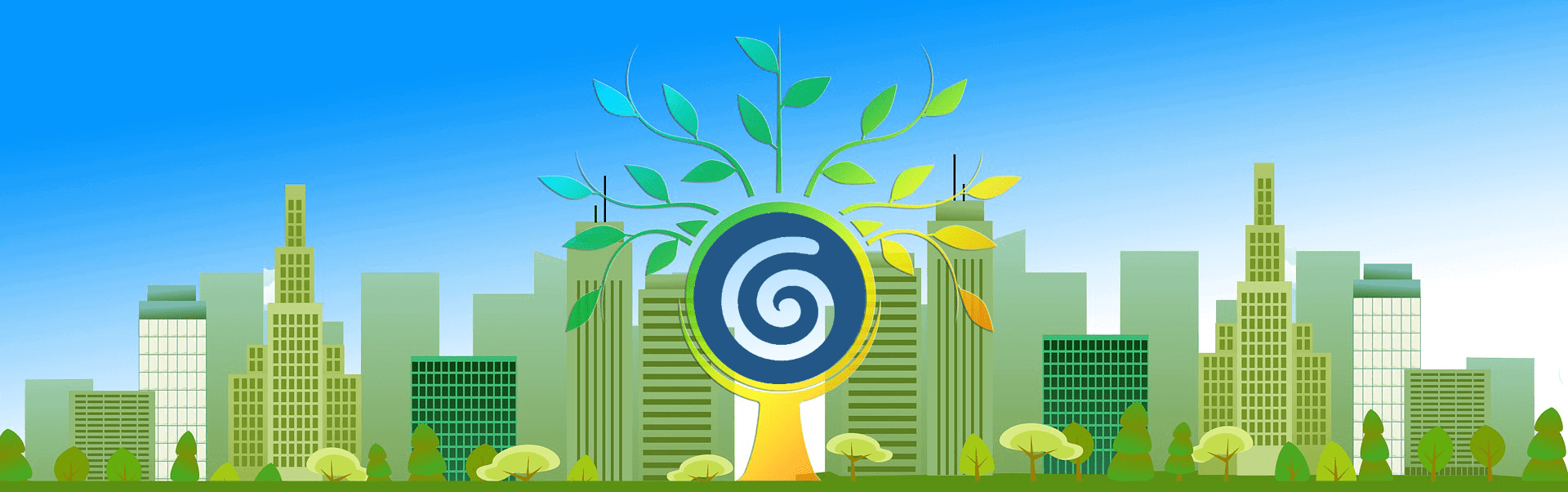 ciudad con logo